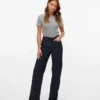 Vmtessa-Jeans met hoge taille en wijde pijpen