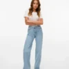 Vmtessa-Jeans met hoge taille en wijde pijpen