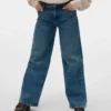 Vmtessa-Jeans met hoge taille en wijde pijpen