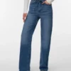 Vmtessa-jeans met hoge taille en wijde pijpen