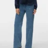 Vmtessa-Jeans met hoge taille en wijde pijpen