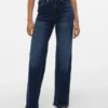 Vmtessa-jeans met hoge taille en wijde pijpen