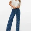 Vmtessa-Jeans met hoge taille en wijde pijpen