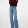 Vmtessa-Jeans met hoge taille en wijde pijpen