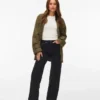 Vmtessa-Stretch jeans met hoge taille en wijde pijpen