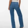 Vmtessa-Stretch jeans met hoge taille en wijde pijpen