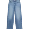 Vmtessa-Stretch jeans met hoge taille en wijde pijpen