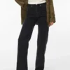 Vmtessa-Stretch jeans met hoge taille en wijde pijpen