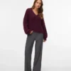 Vmtexas-broek met middelhoge taille