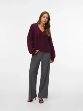 Vmtexas-broek met middelhoge taille