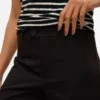 Vmtexas-broek met middelhoge taille