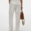 Vmthas-broek met middelhoge taille