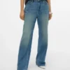 Vmtokey jeans met lage taille en rechte pasvorm