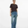 Vmtokey jeans met lage taille en rechte pasvorm