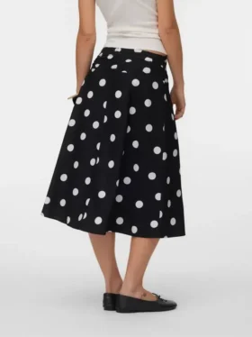 Vmtora midi-rok met middelhoge taille