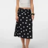 Vmtora midi-rok met middelhoge taille