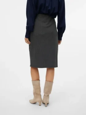 Vmtorino midi-rok met middelhoge taille