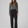Vmtroian broek met middelhoge taille