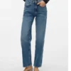 Vmvalerie jeans met middelhoge taille en relaxte pasvorm