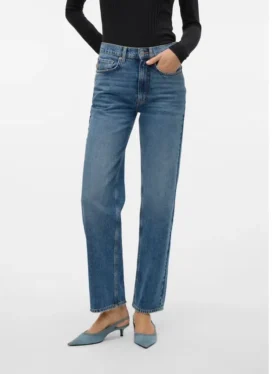 Vmvalerie jeans met middelhoge taille en relaxte pasvorm