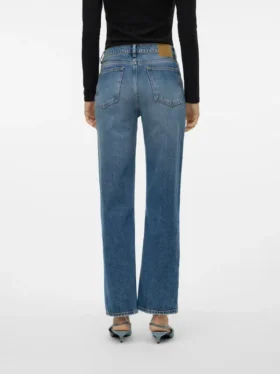 Vmvalerie jeans met middelhoge taille en relaxte pasvorm