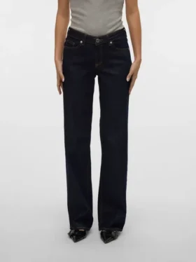 Vmvanessa jeans met lage taille en wijde pijpen