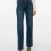 Vmvanessa-jeans met lage taille en wijde pijpen