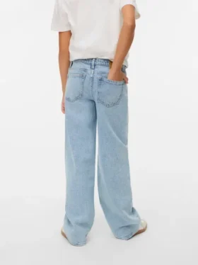 Vmvanessa-jeans met lage taille en wijde pijpen