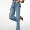 Vmvega-jeans met hoge taille en wijde pijpen