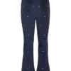 Vmvelvet broek met hoge taille