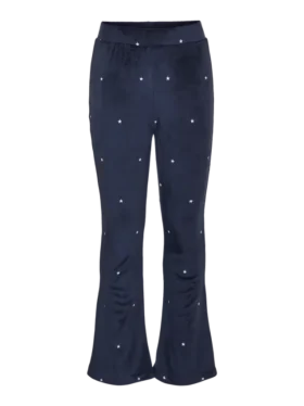 Vmvelvet broek met hoge taille