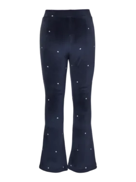 Vmvelvet broek met hoge taille