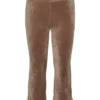 Vmvelvet broek met middelhoge taille