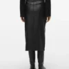 Vmveri midi-rok met hoge taille