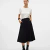 Vmvienna Midi-rok van corduroy met hoge taille