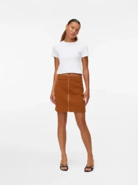 Vmvienna Midi-rok van corduroy met hoge taille