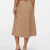 Vmvienna Midi-rok van corduroy met hoge taille