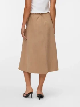Vmvienna Midi-rok van corduroy met hoge taille