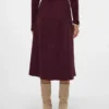 Vmvienna Midi-rok van corduroy met hoge taille