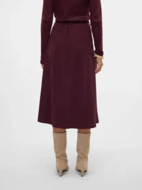 Vmvienna Midi-rok van corduroy met hoge taille