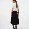 Vmvienna Midi-rok van corduroy met hoge taille
