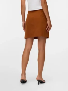 Vmvienna Midi-rok van corduroy met hoge taille