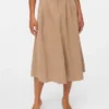 Vmvienna Midi-rok van corduroy met hoge taille