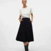 Vmvienna Midi-rok van corduroy met hoge taille