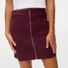 Vmvienna Midi-rok van corduroy met hoge taille