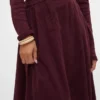 Vmvienna Midi-rok van corduroy met hoge taille