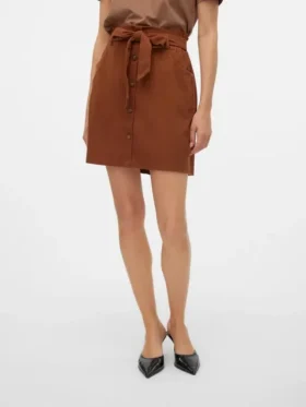Vmvilja corduroy kort rokje met hoge taille