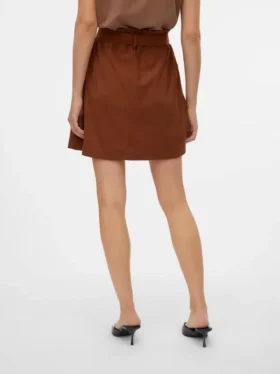 Vmvilja corduroy kort rokje met hoge taille