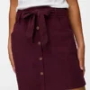 Vmvilja corduroy kort rokje met hoge taille