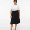 Vmvilja corduroy midi-rok met hoge taille